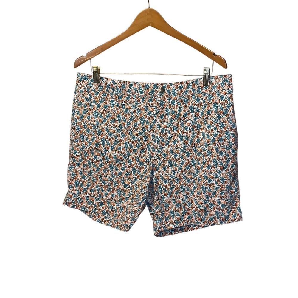 J. Crew Swim Trunks Mens Sz 35 Floral Board Mesh Lined Drawstring